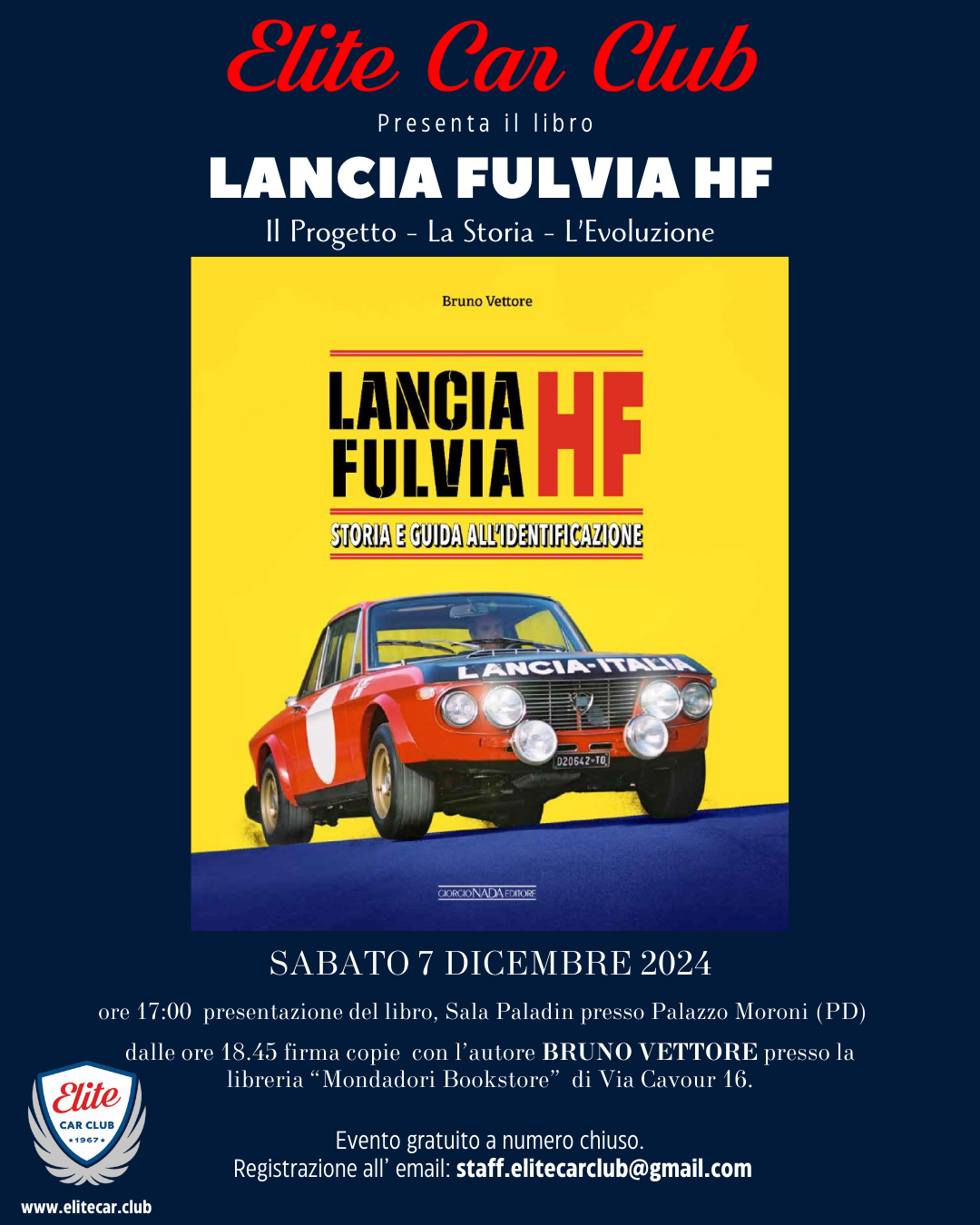 elite car club presentazione 7 dicembre 2024