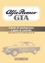 ALFA ROMEO GTA - SCHEDE DI OMOLOGAZIONE E QUOTE DI CONTROLLO